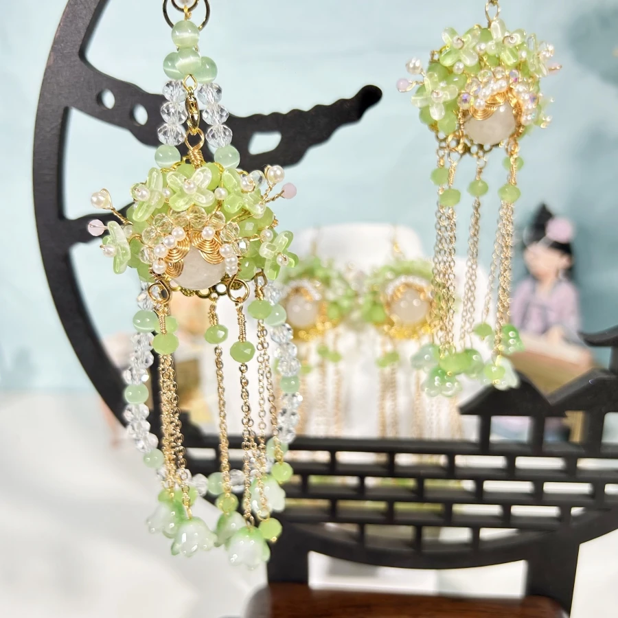 魅染 铜合金吊坠 刀马旦复古耳饰时尚吊坠手机链挂件轻奢饰品国风