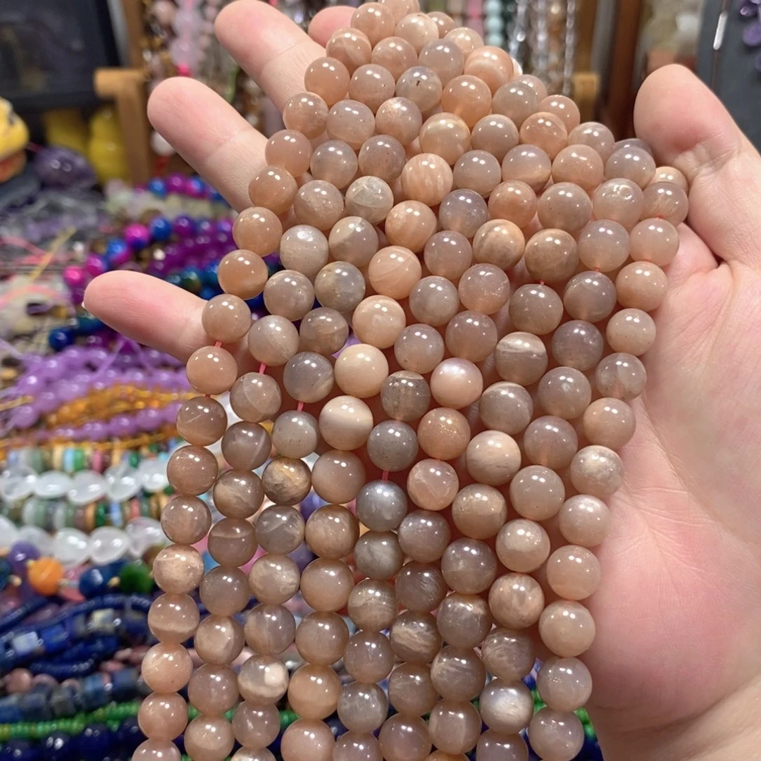 玛瑙/玉髓未镶嵌珠宝半成品太阳一条卡10mm