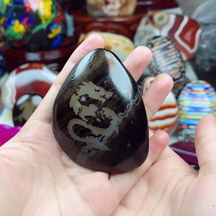 玛瑙/玉髓未镶嵌耳饰