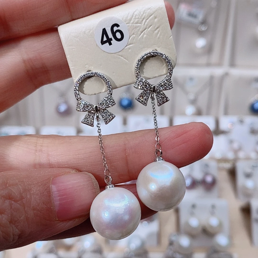 颈饰银S925镶嵌淡水珍珠