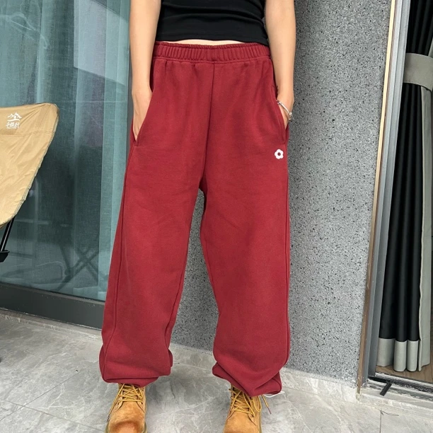 韩版时尚简约休闲潮流加绒加厚保暖长裤