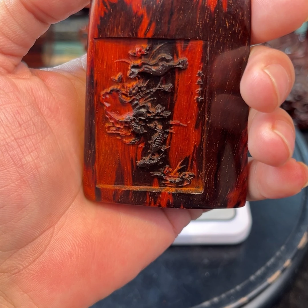 l***n印度小叶紫檀手把件