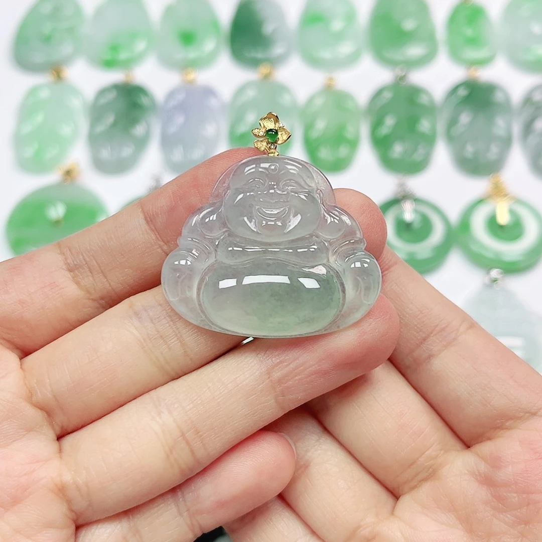 翡翠未镶嵌颈饰四会天然A货翡翠