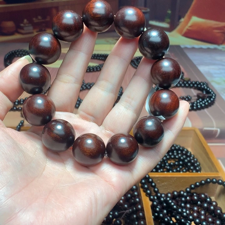 图***图小叶紫檀手串/手链18mm13颗