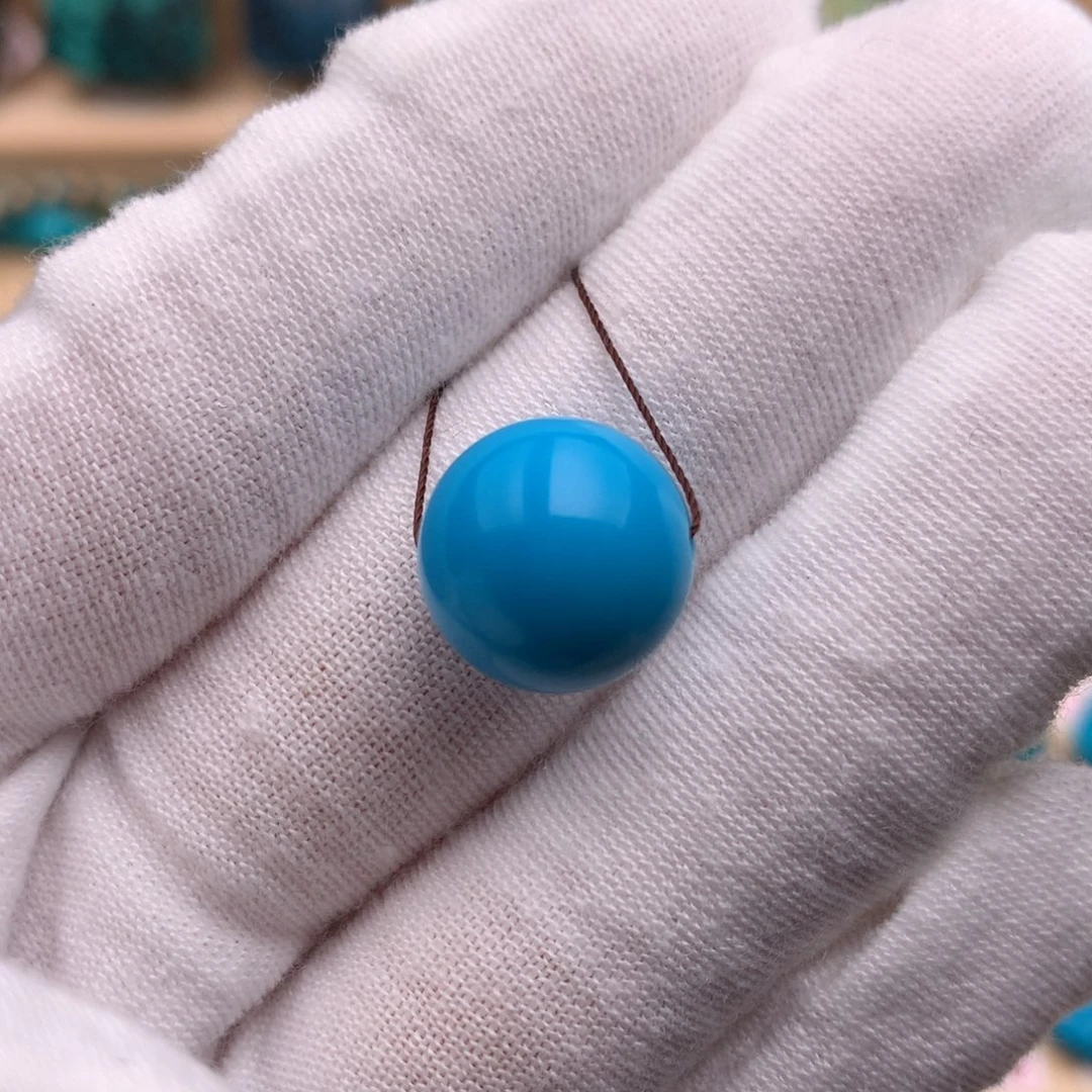 未镶嵌绿松石圆珠