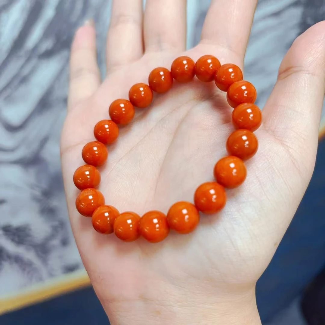 【七七珠宝】特级 天然南红瓦西南红手串一条卡9+ 多样性发货