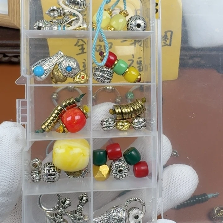 合成碳硅石铜合金文玩忒事帝王套3号