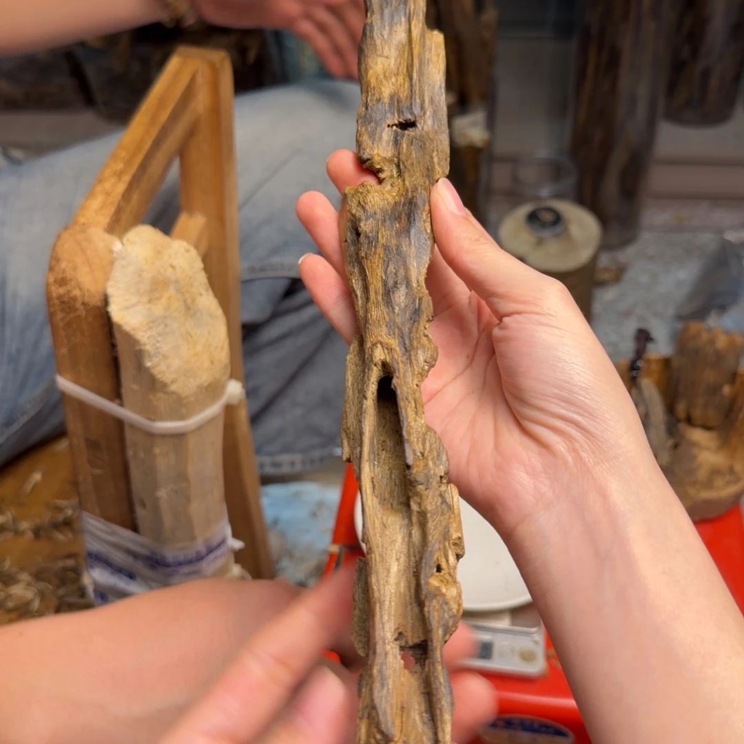 沉香沉香碎屑白棋块料53克