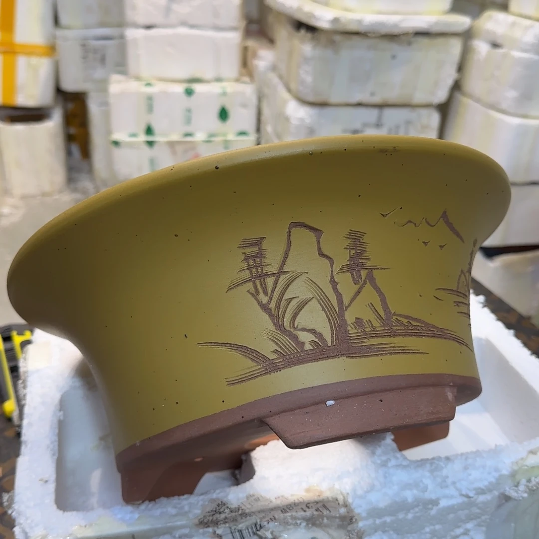 紫砂花盆口径33厘米