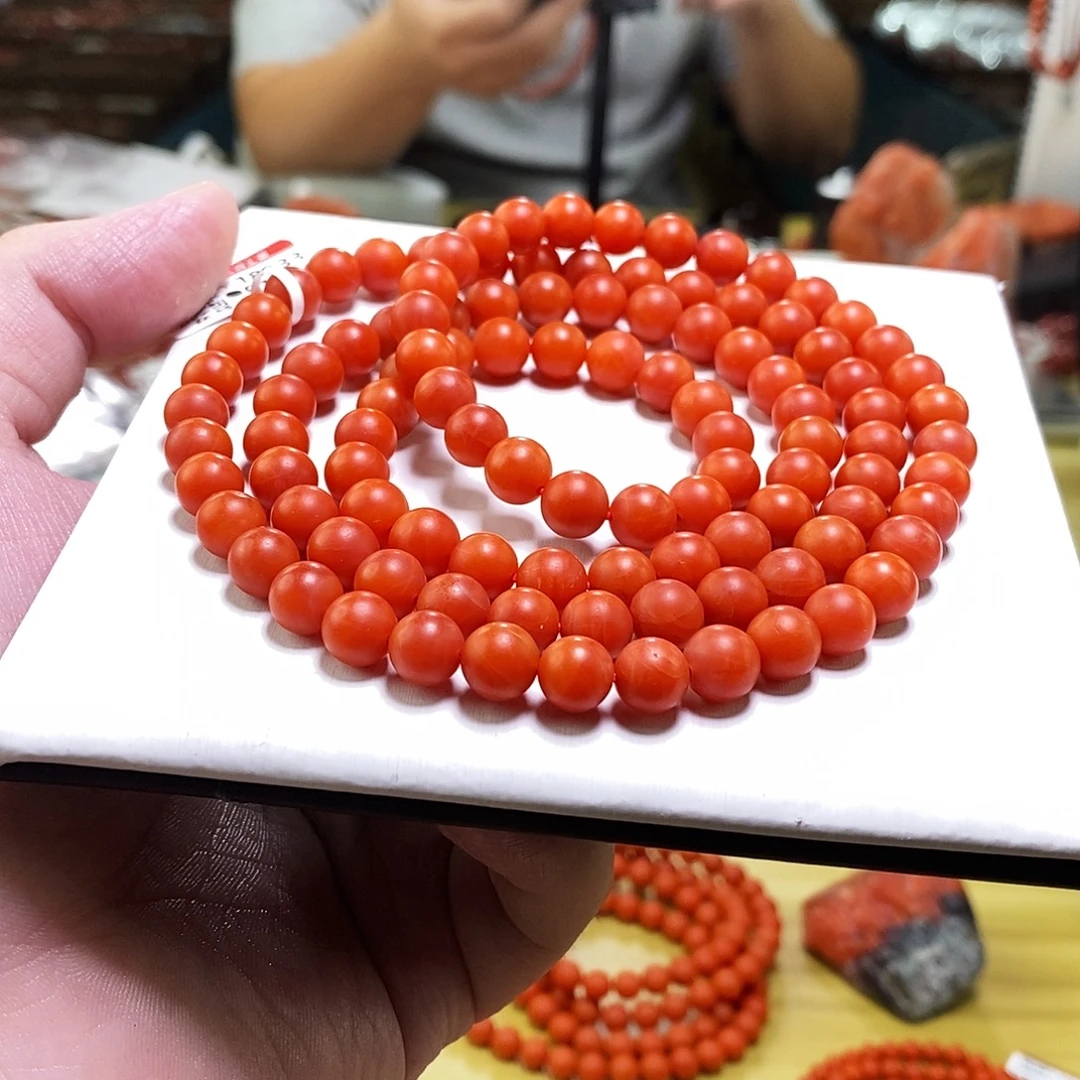 南红玛瑙未镶嵌手链