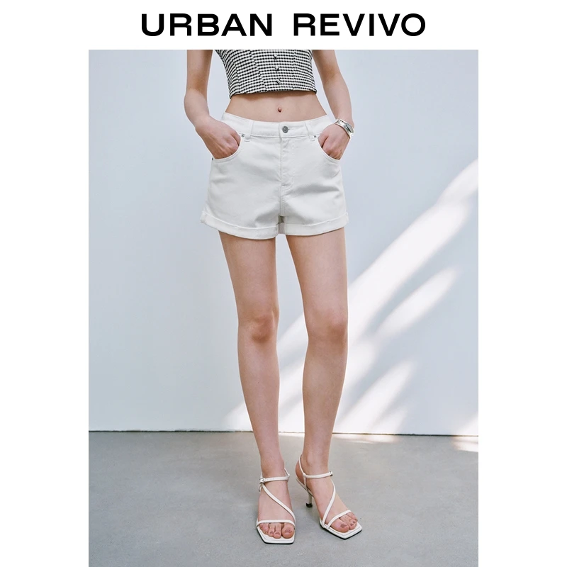 UR2025夏季新款女装时尚基础百搭气质通勤休闲短裤UYY850146