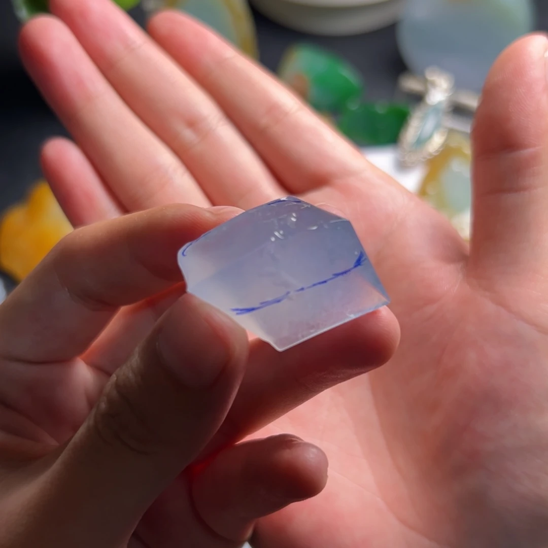 定制翡翠未镶嵌冰紫