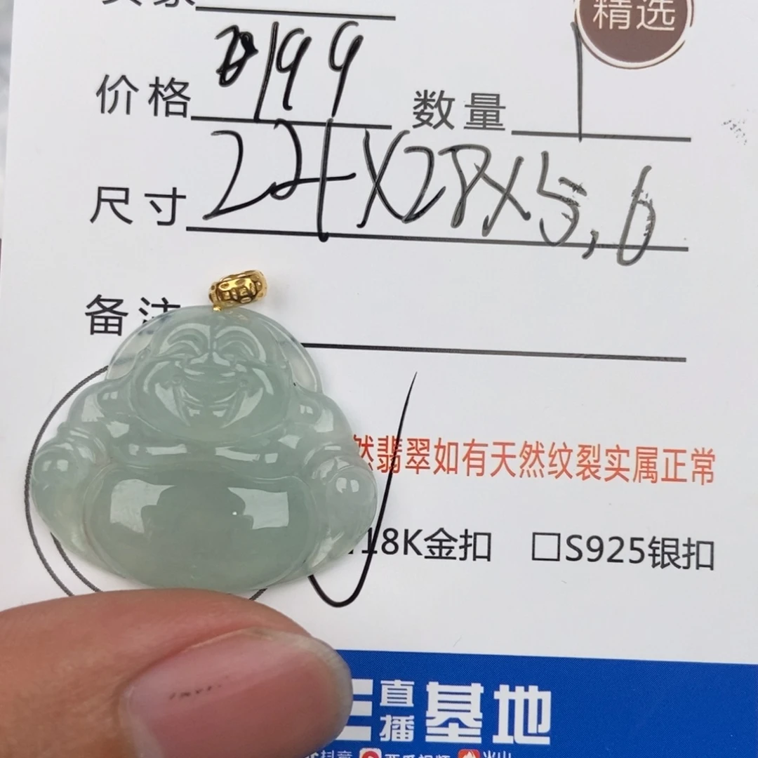 翡翠颈饰未镶嵌吊坠