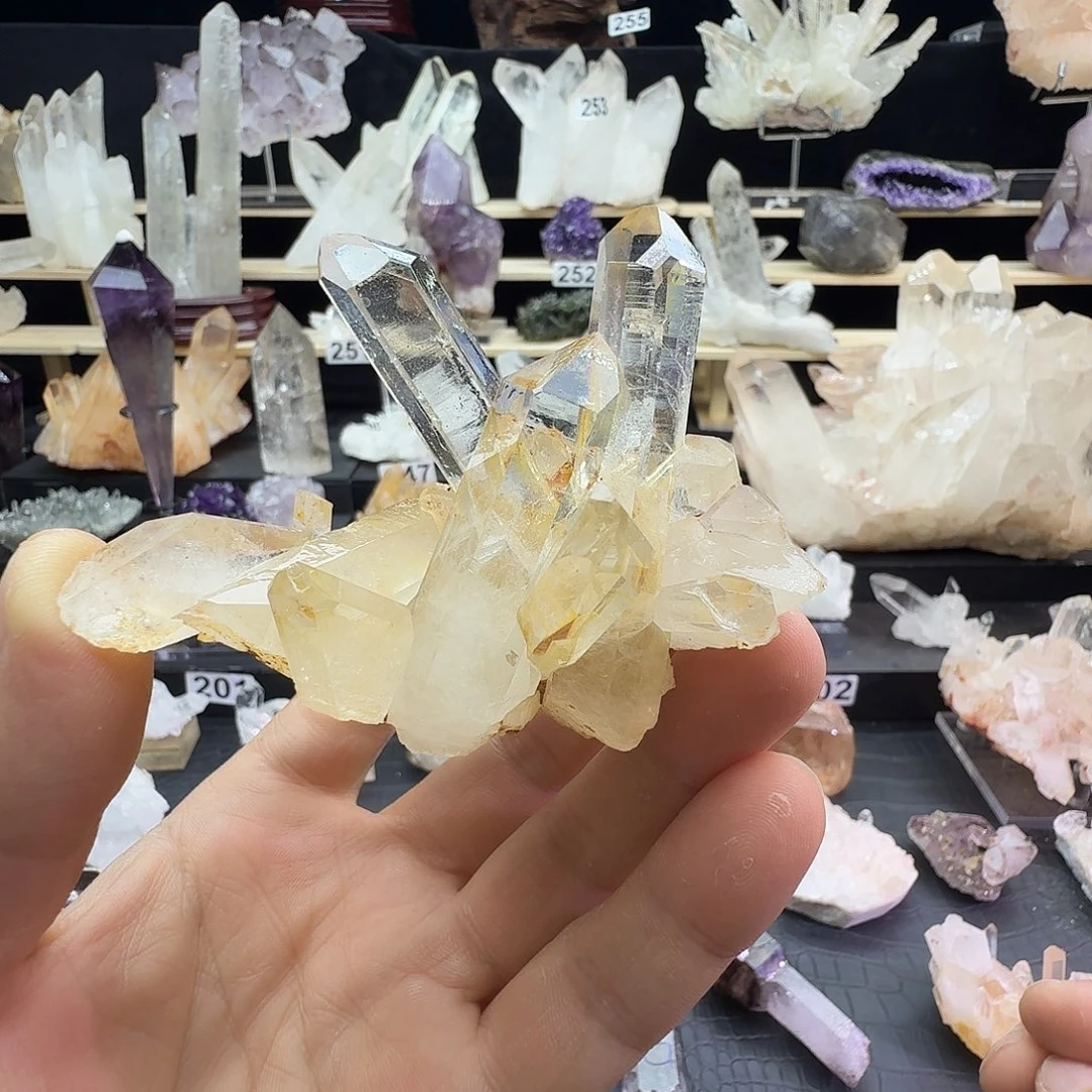 石材天然水晶摆件