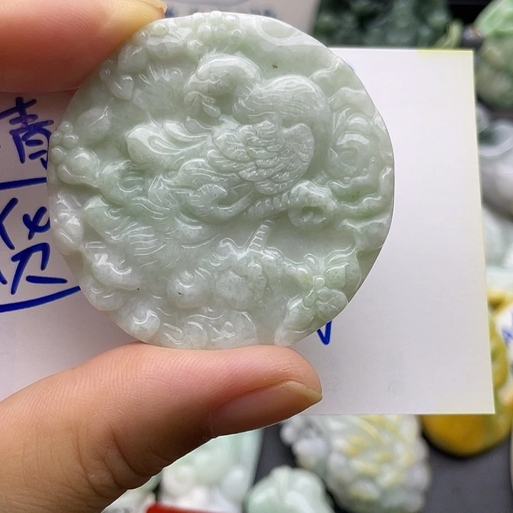 颈饰未镶嵌翡翠天然翡翠