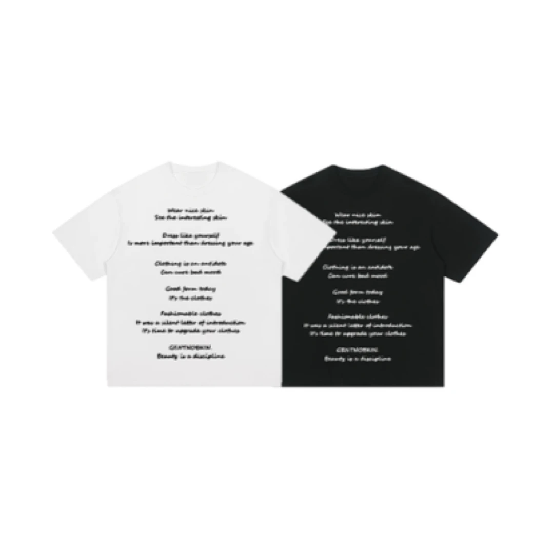 【叁伍】 25ss 趣味字母印花短袖