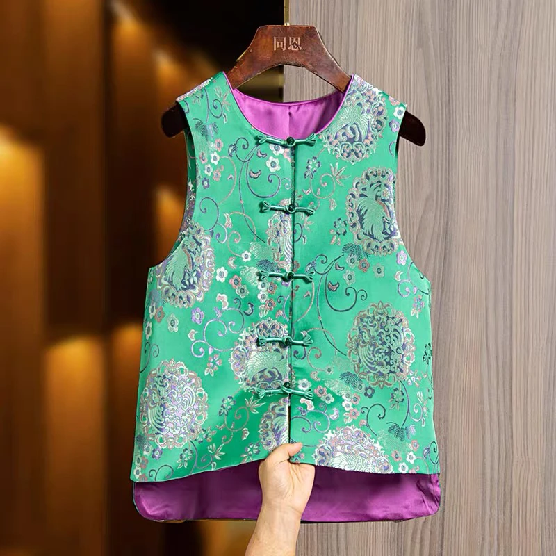 南油朱朱新款绿色重工马甲792