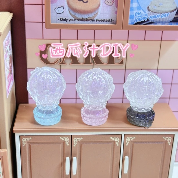 【西瓜定制--福福热气球】立体diy树脂饰品可爱小配件