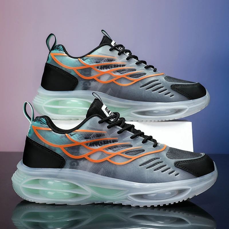 【鞋界幻行】新款时尚男鞋网面夜光情侣款运动休闲跑步鞋子老爹鞋