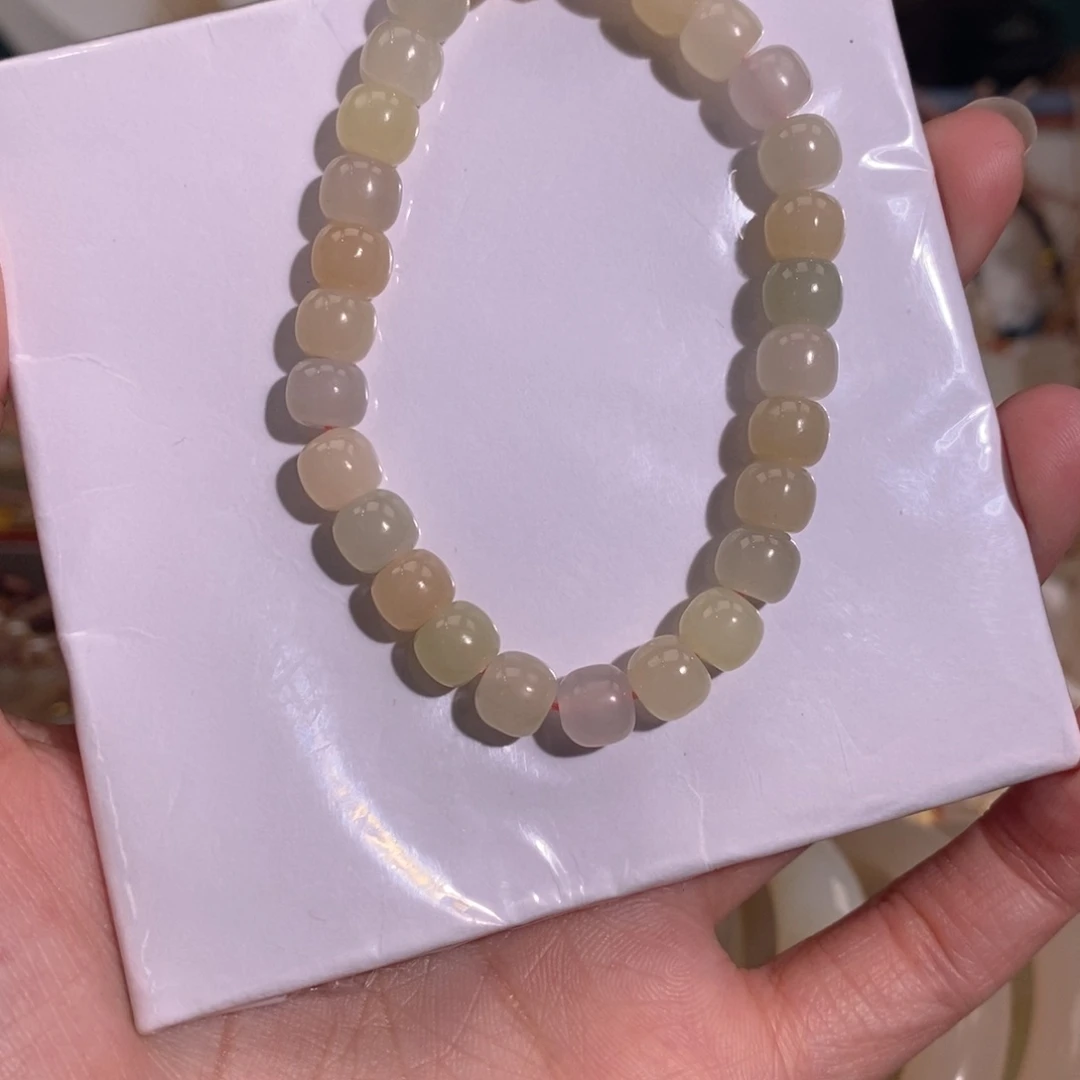 和田玉和田玉多宝手串未镶嵌