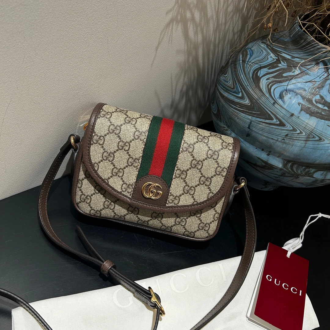 95新 GUCCI/古驰 Ophidia邮差包经典16584233