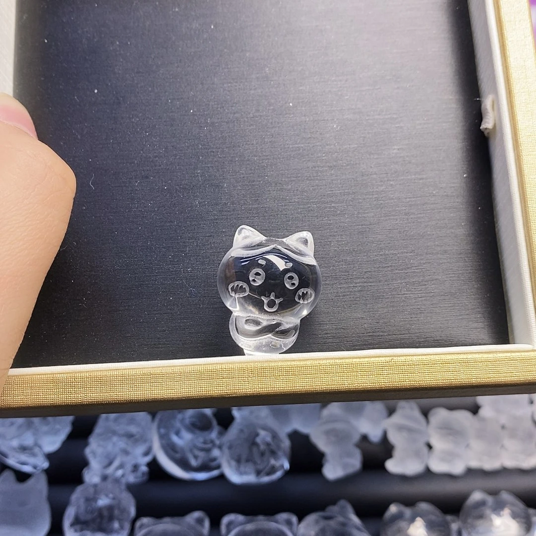 颈饰未镶嵌水晶天然水晶打孔不退不换