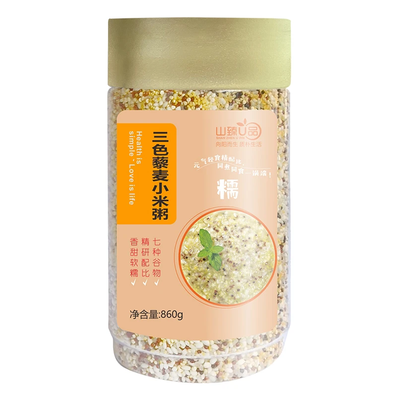 食养粥 三色藜麦小米 /紫薯黑米罐装860g/罐