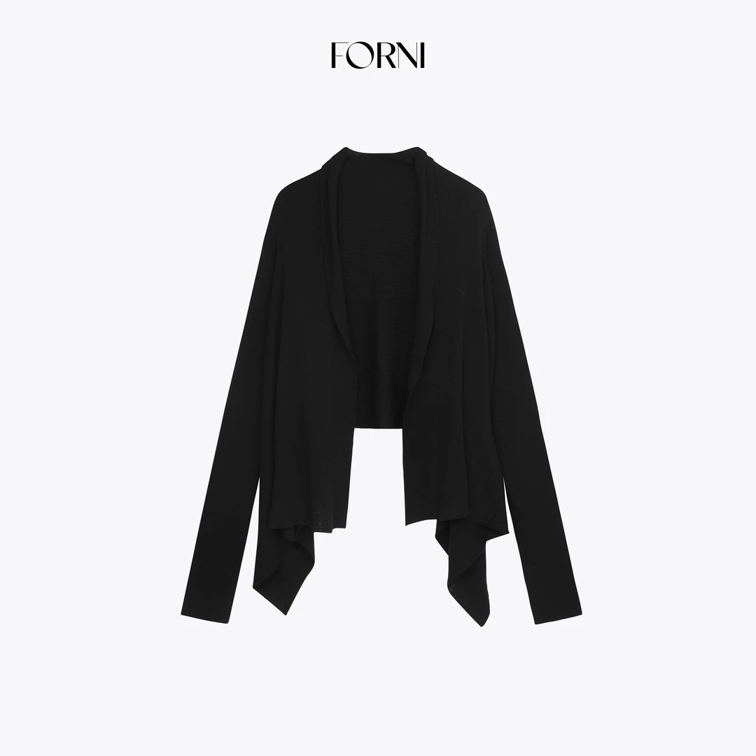 FORNI 安妮午后 法式气质高级感针织抹胸连衣裙披肩开衫套装