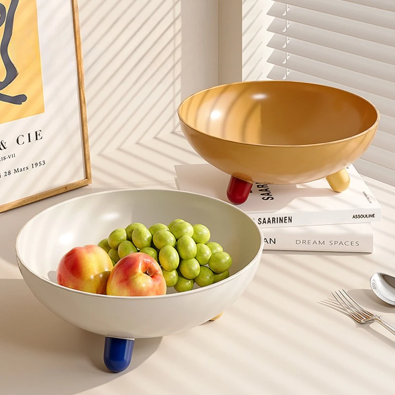 轻奢水果盘家用塑料复古干果坚果糖果盒过年创意零食糕点摆放盘碗