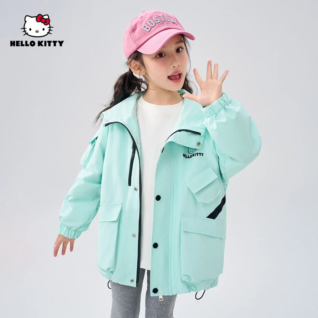 HelloKitty春季新款女童装上衣中大童休闲外套上衣AC4420MK149 AD