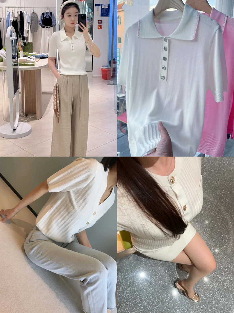 【101-199】Xm#南油秋冬新款女装小香风针织衫时尚百搭毛衣#5/15