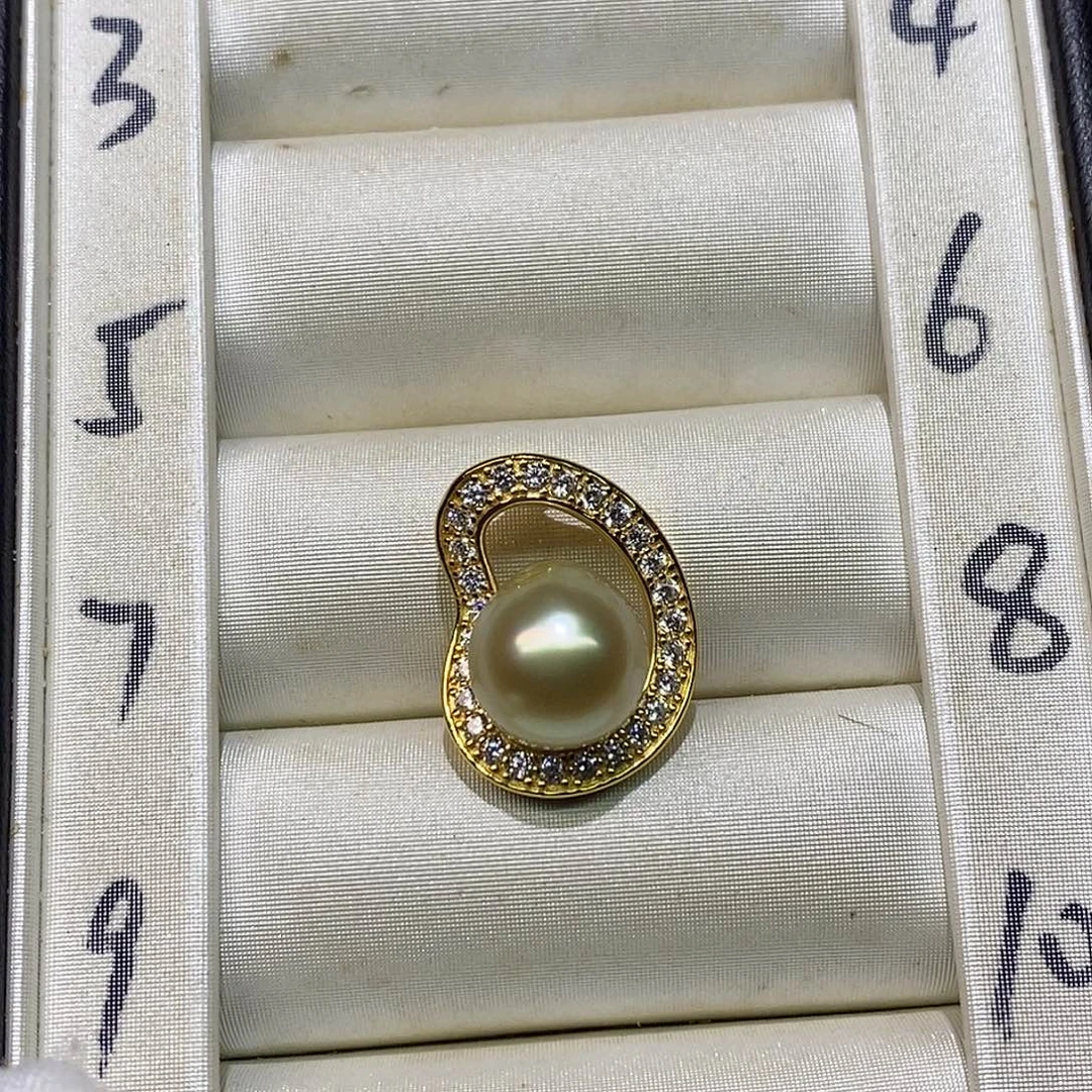 银S925镶嵌颈饰海水珍珠