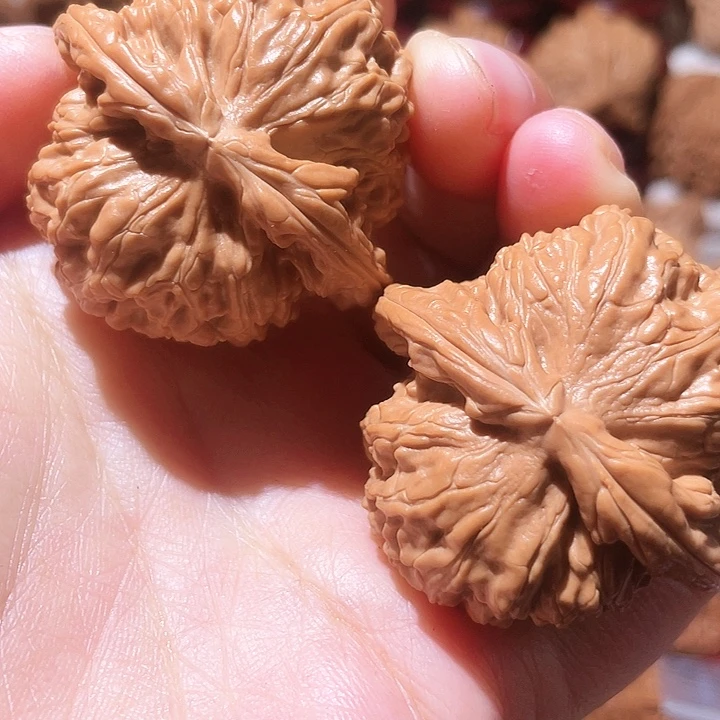 文玩核桃把件全品白狮子41尺放漏款