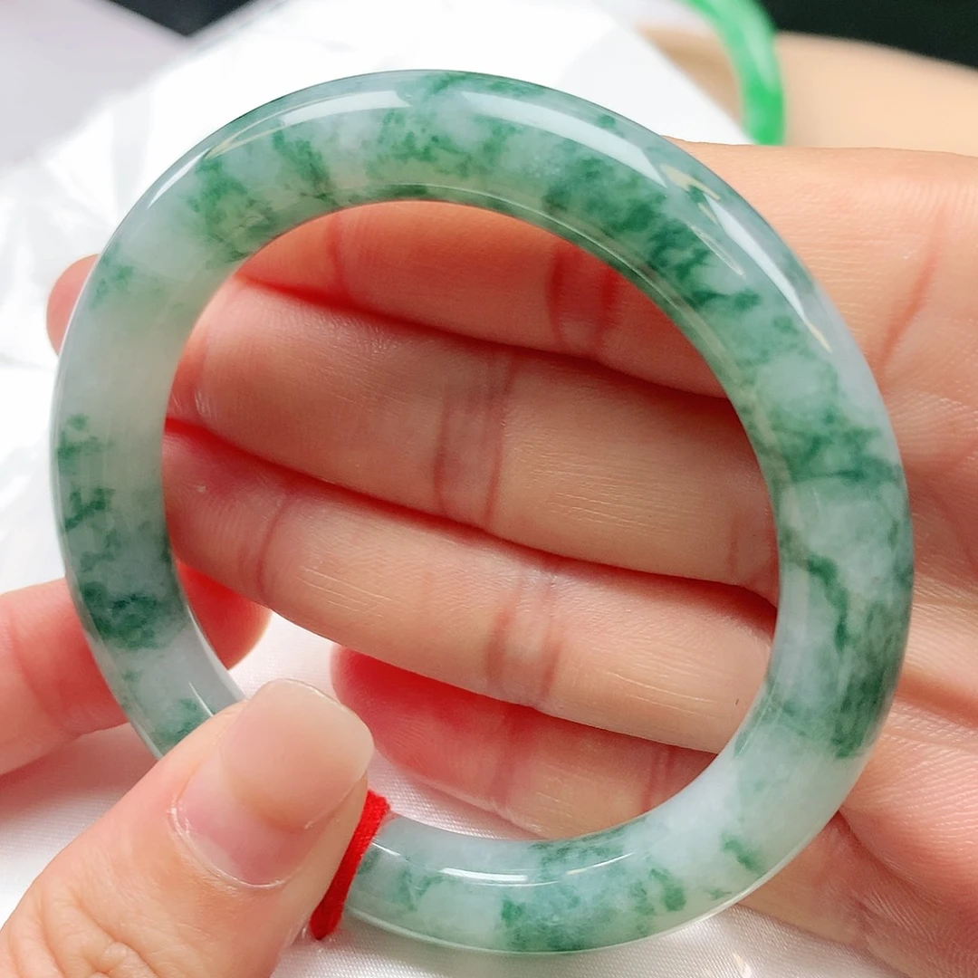 翡翠手镯未镶嵌54圈圆2487