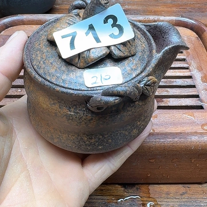 纯手工制作粗陶茶具