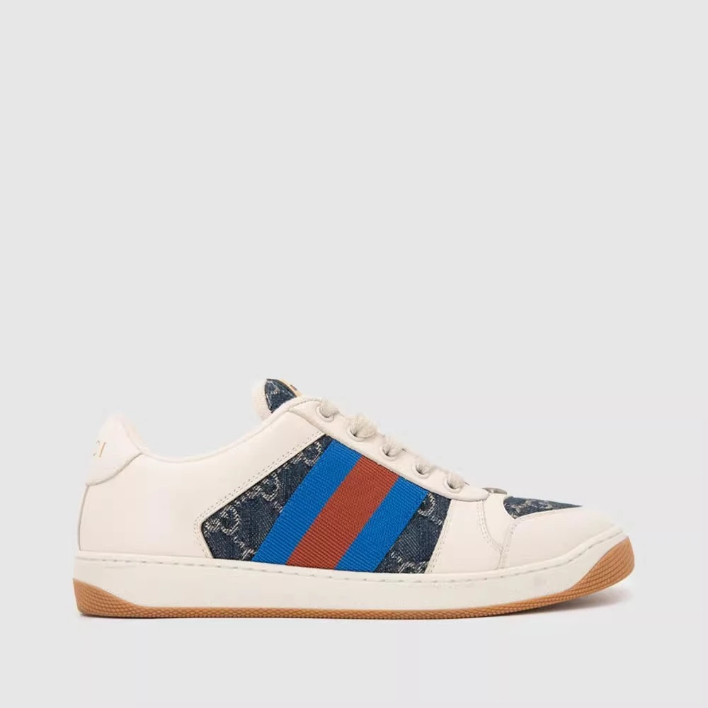 GUCCI古驰牛皮系带圆头男低帮运动休闲鞋板鞋5762232KQ404467