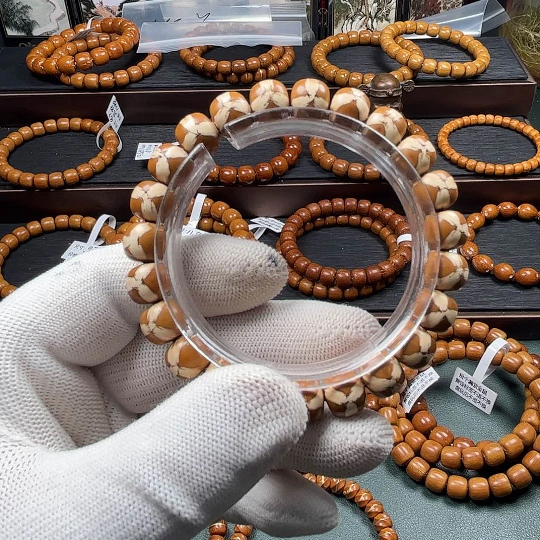 番***F紫金鼠手串10.1三叶草实心鬼脸