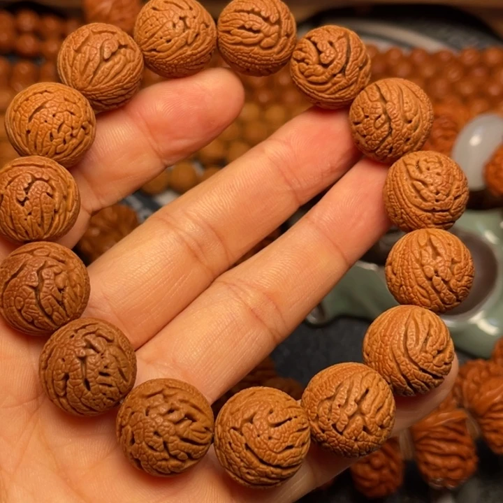 桃核手串龙纹桃核1