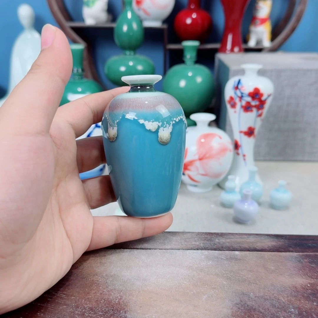 陶瓷手工小花器摆件
