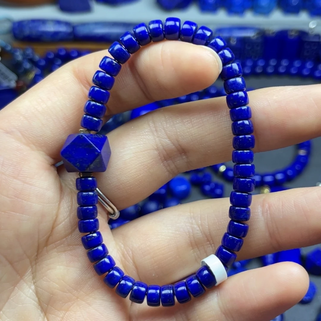 青金石未镶嵌隔片5+