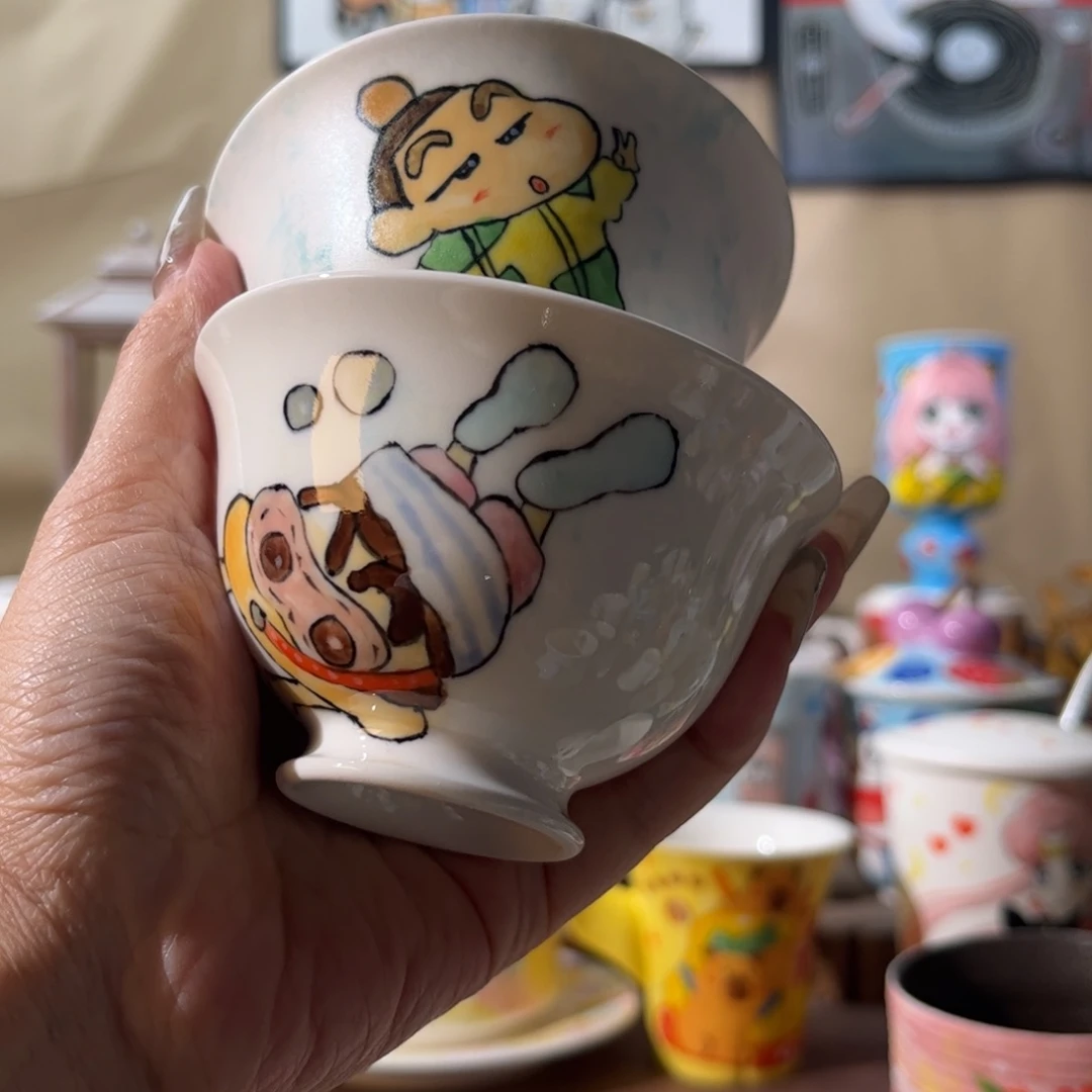 杯花****果景德镇陶瓷文创手绘水杯