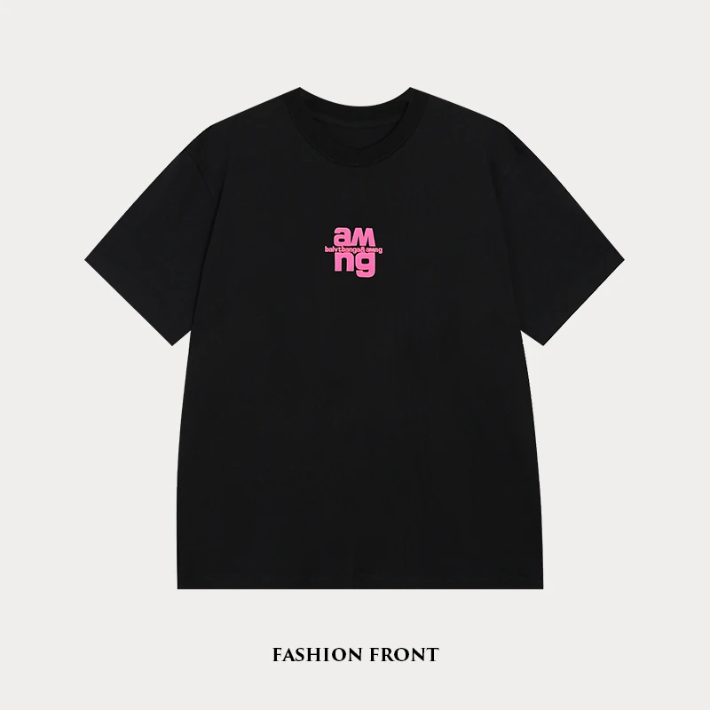 【6028】原创设计潮牌轻奢全棉刺绣重磅时尚短袖男款T恤