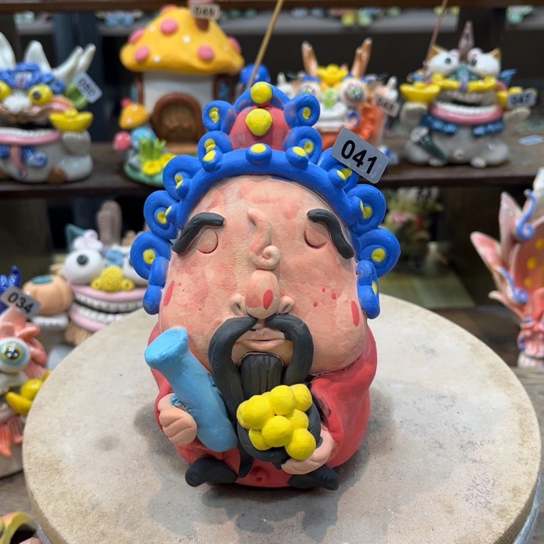 陶瓷纯手工抽象陶瓷摆件041