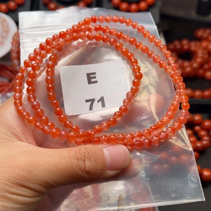 南红玛瑙未镶嵌多样性发货默认微瑕称重4mm