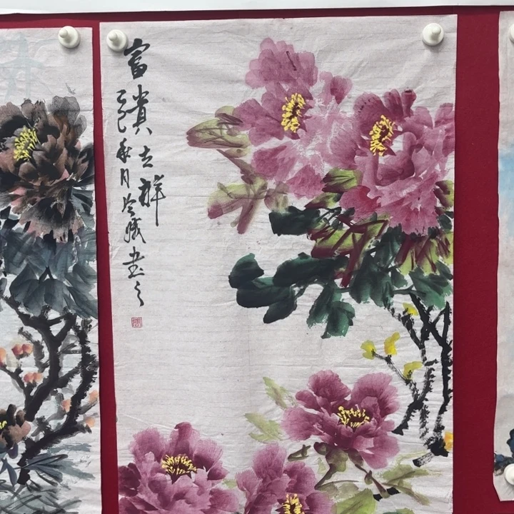 国画绘画作品多次参加全国