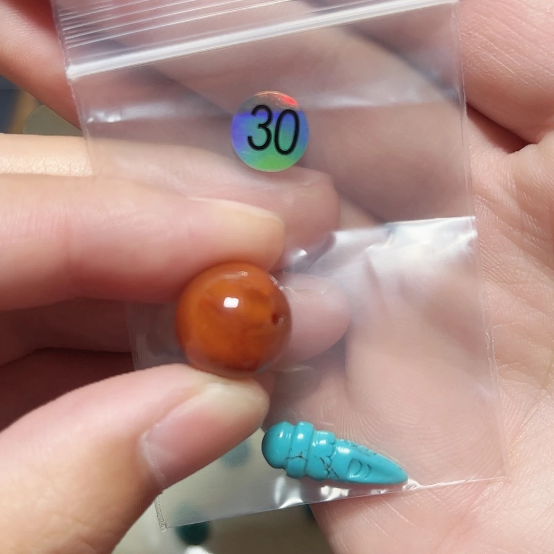 D***o未镶嵌圆珠桶珠老型手串！！玛瑙/玉髓