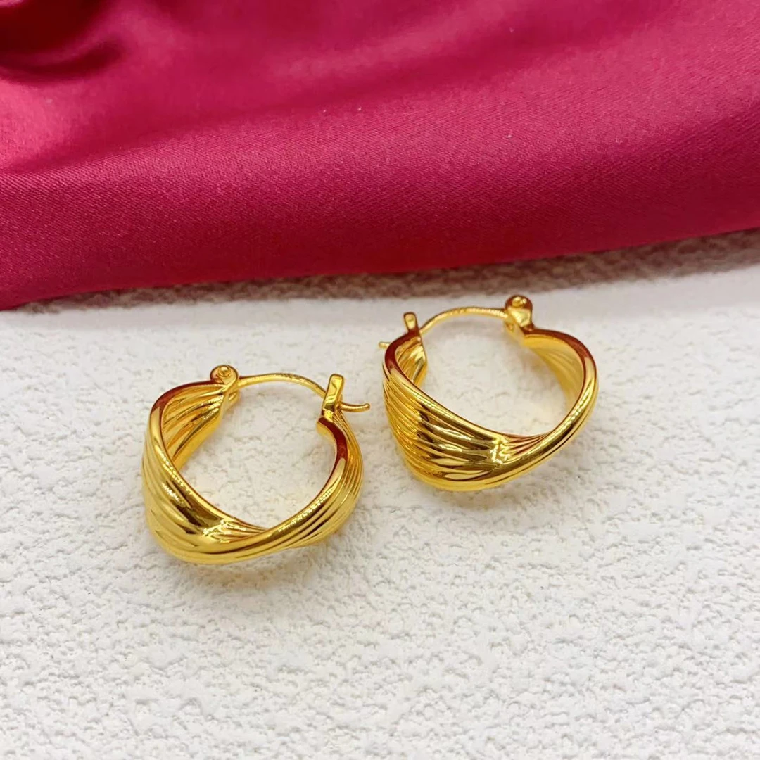 【木韵阁】足金999 5D黄金爱无尽耳扣时尚黄金时尚 4.89