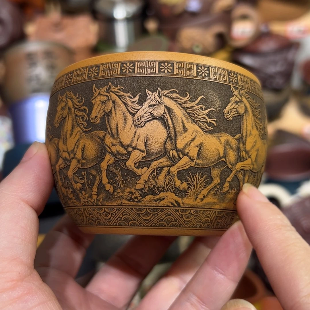 紫砂茶杯宜兴紫砂主人杯