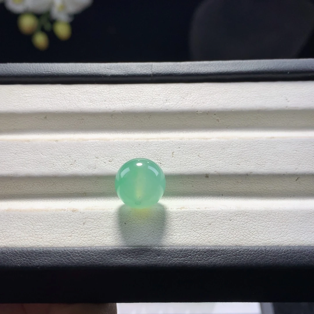 翡翠未镶嵌手串卡12冰阳绿