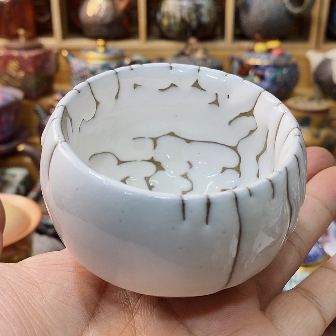 粗陶志野柴烧茶器